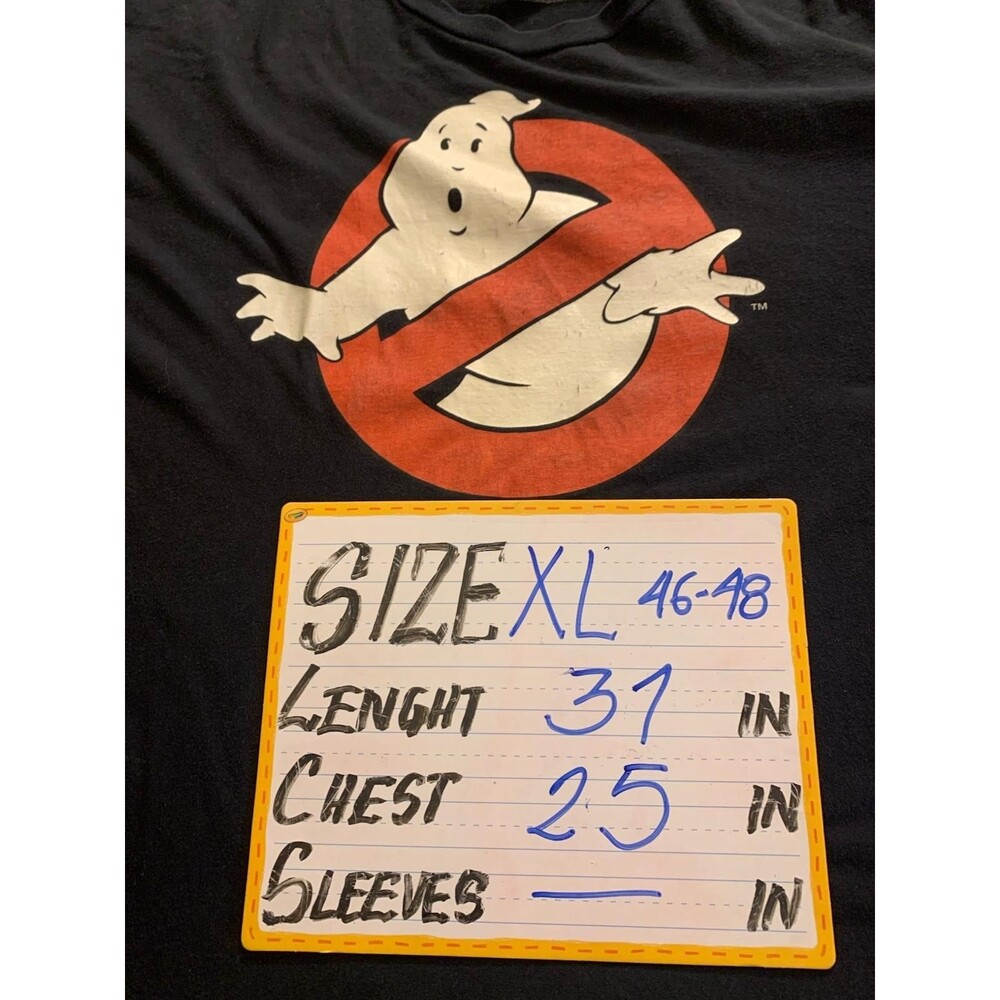 Ghostbusters Logo T-Shirt Men's XL Black Mad Engine 2012 Vintage Style Cotton - Picture 4 of 4